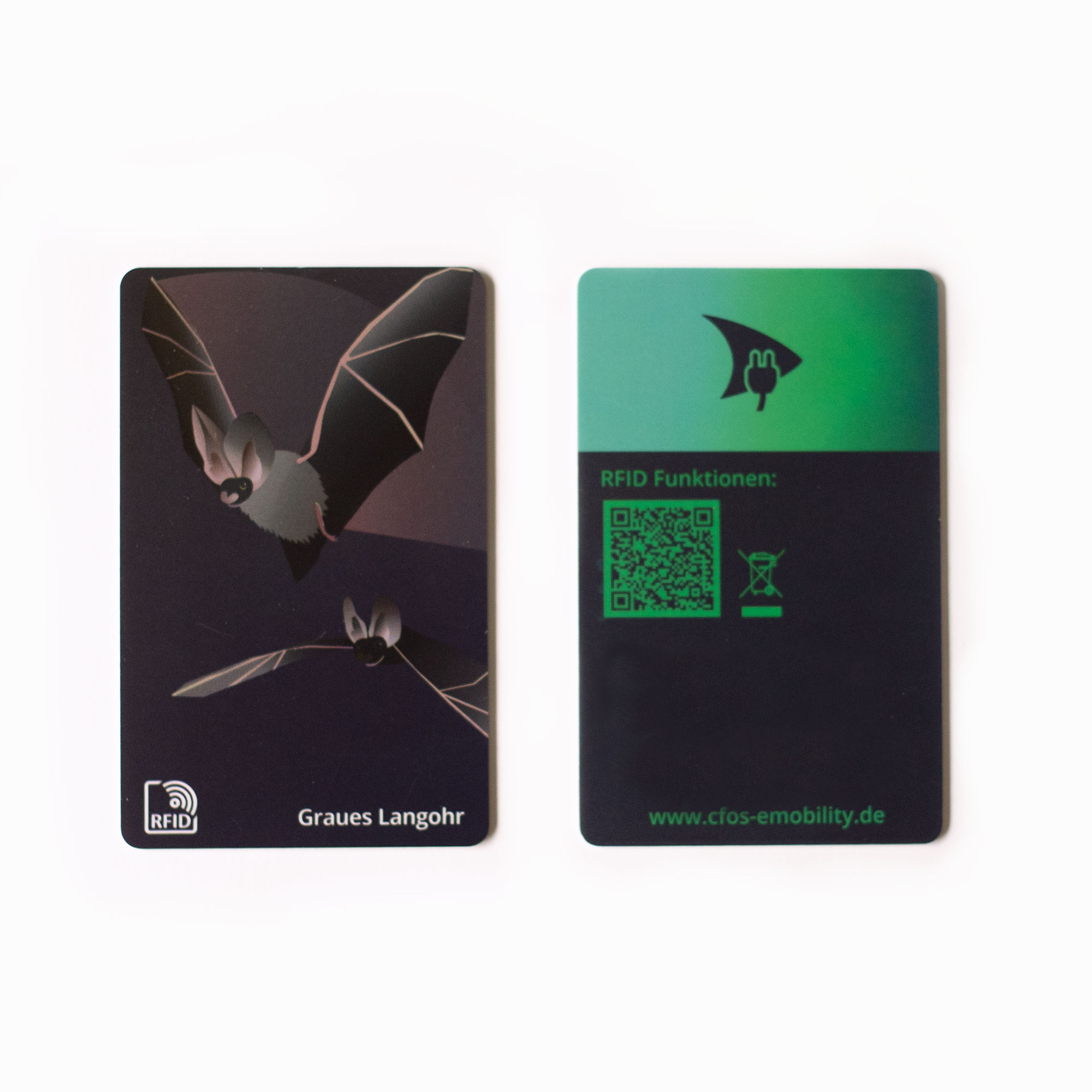 Das Bild zeigt eine illustrierte RFID-Karte gestaltet von Strahlenkatzen Studio für Grafikdesign in Köln